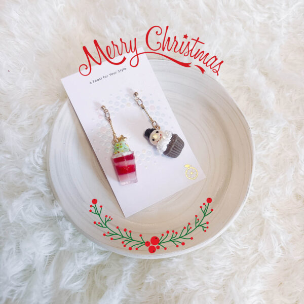 Snowman Dessert Earrings