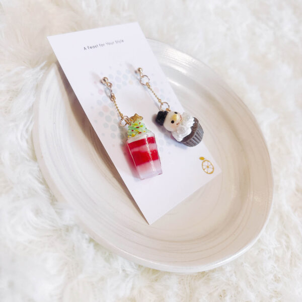 Snowman Dessert Earrings - Image 2