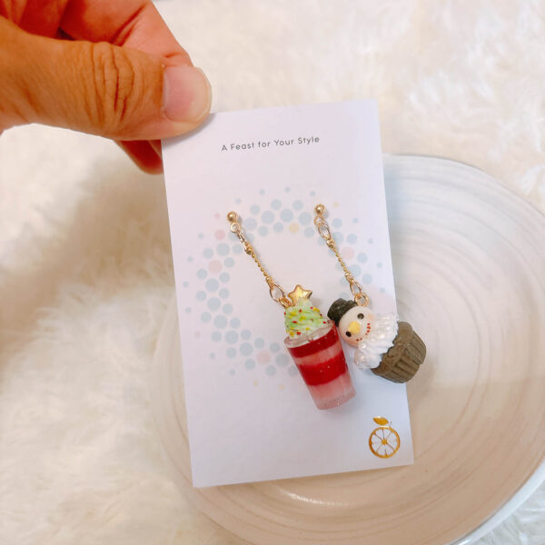Snowman Dessert Earrings - Image 3