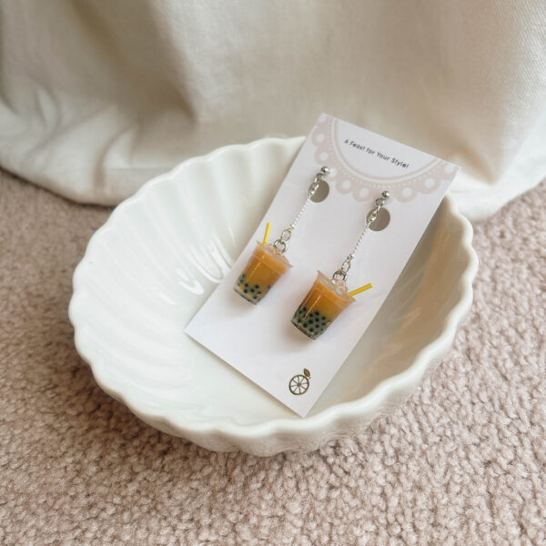 Bubble tea earrings | Drink earrings - Image 4