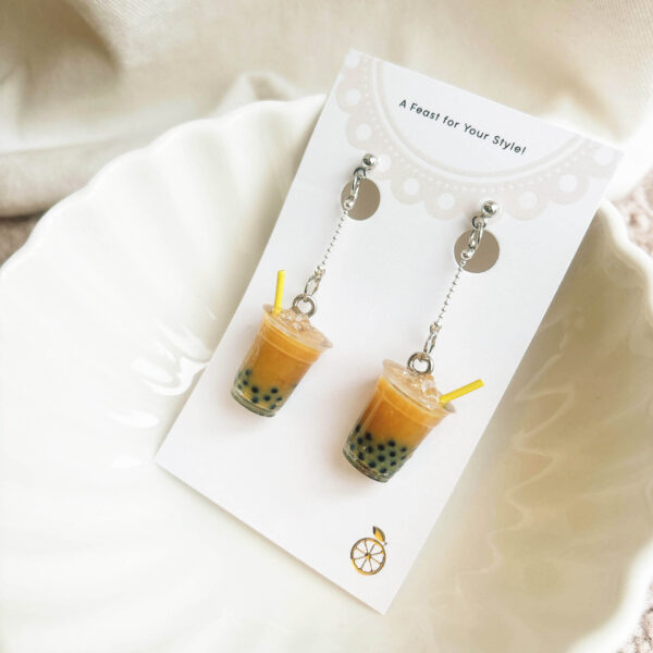 Bubble tea earrings | Drink earrings - Image 3