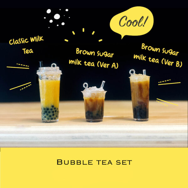 Bubble tea charm | Mini Drink Keychain - Image 3