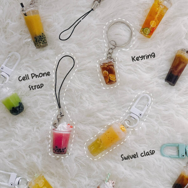 Bubble tea charm | Mini Drink Keychain - Image 9