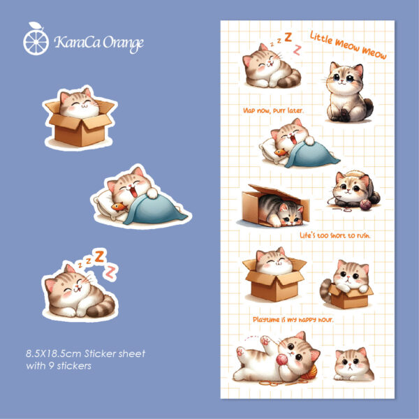 British Shorthair sticker sheet