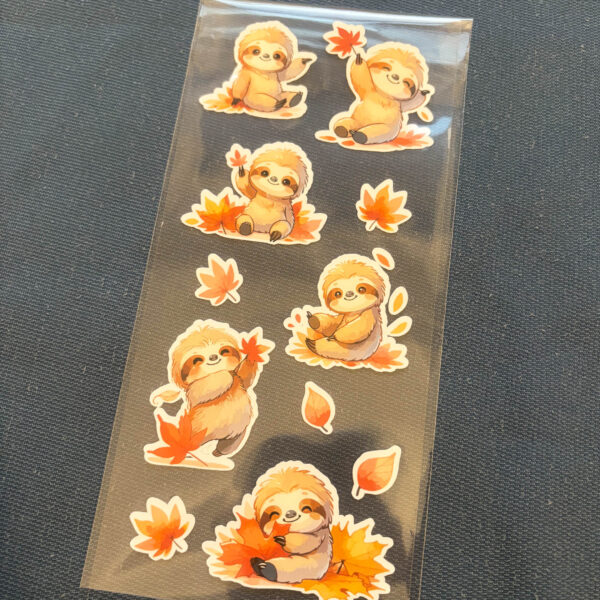 Sloth sticker sheet